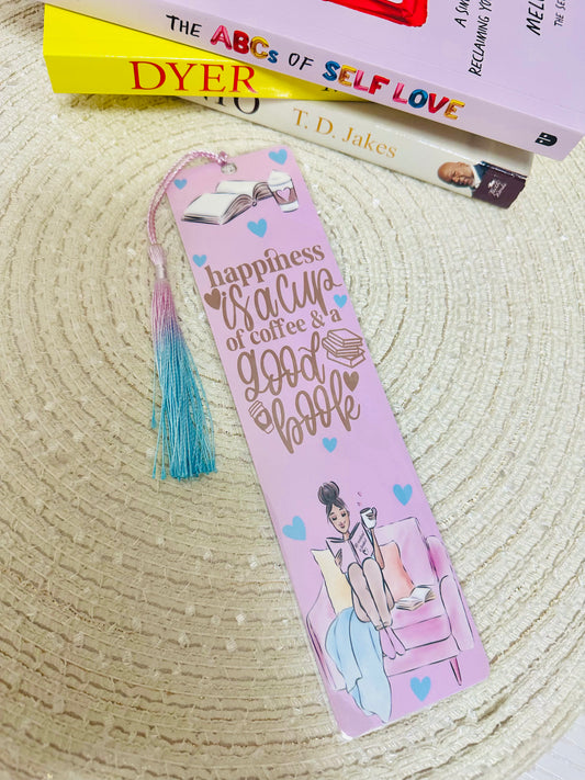 Books and coffee bookmark