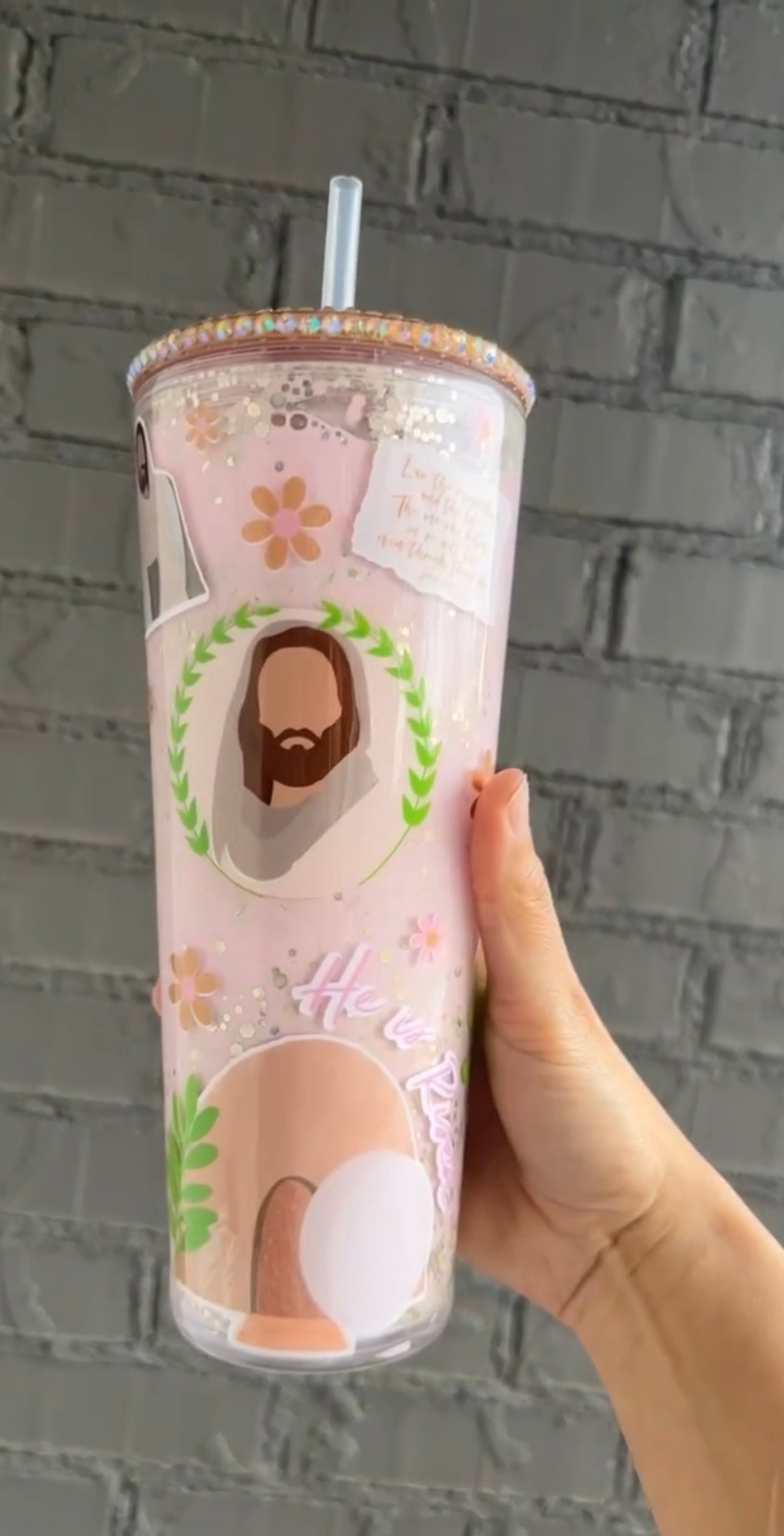 God Snowglobe tumbler
